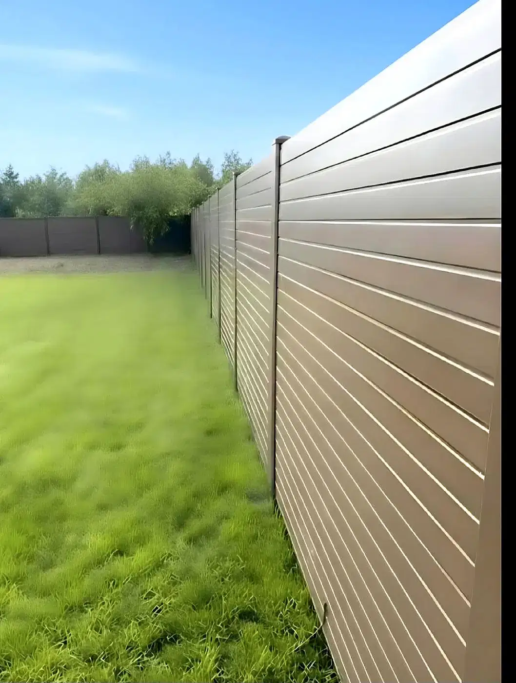 Brown PVC Garden Boundary